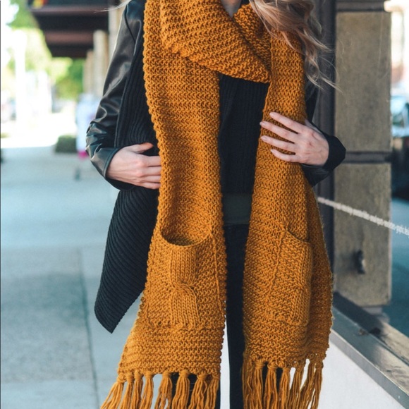 CLEARANCE‼️JUST IN Chunky Oversized Pocket - Scarf - Picture 4 of 5